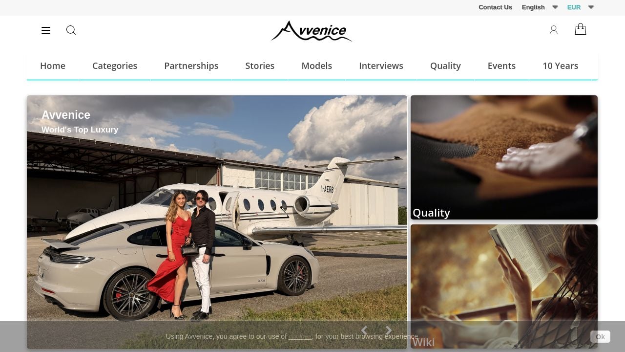 Screenshot of Avvenice.com