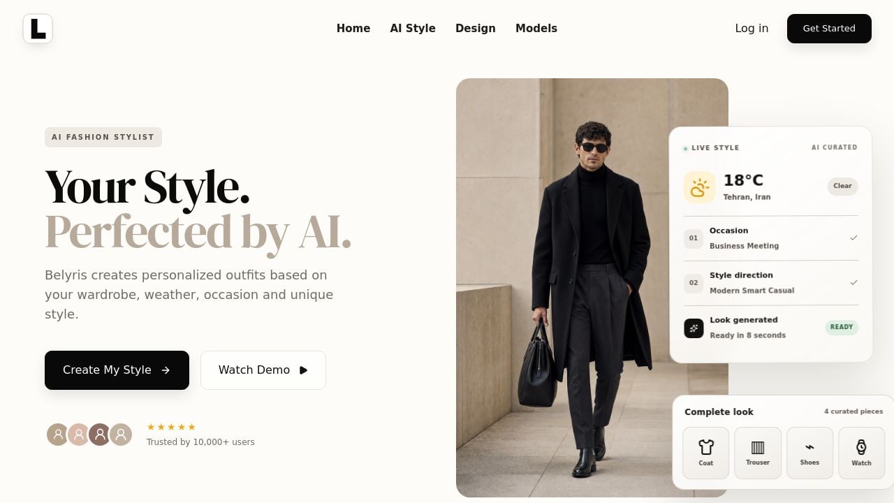 Screenshot of Belyris.com