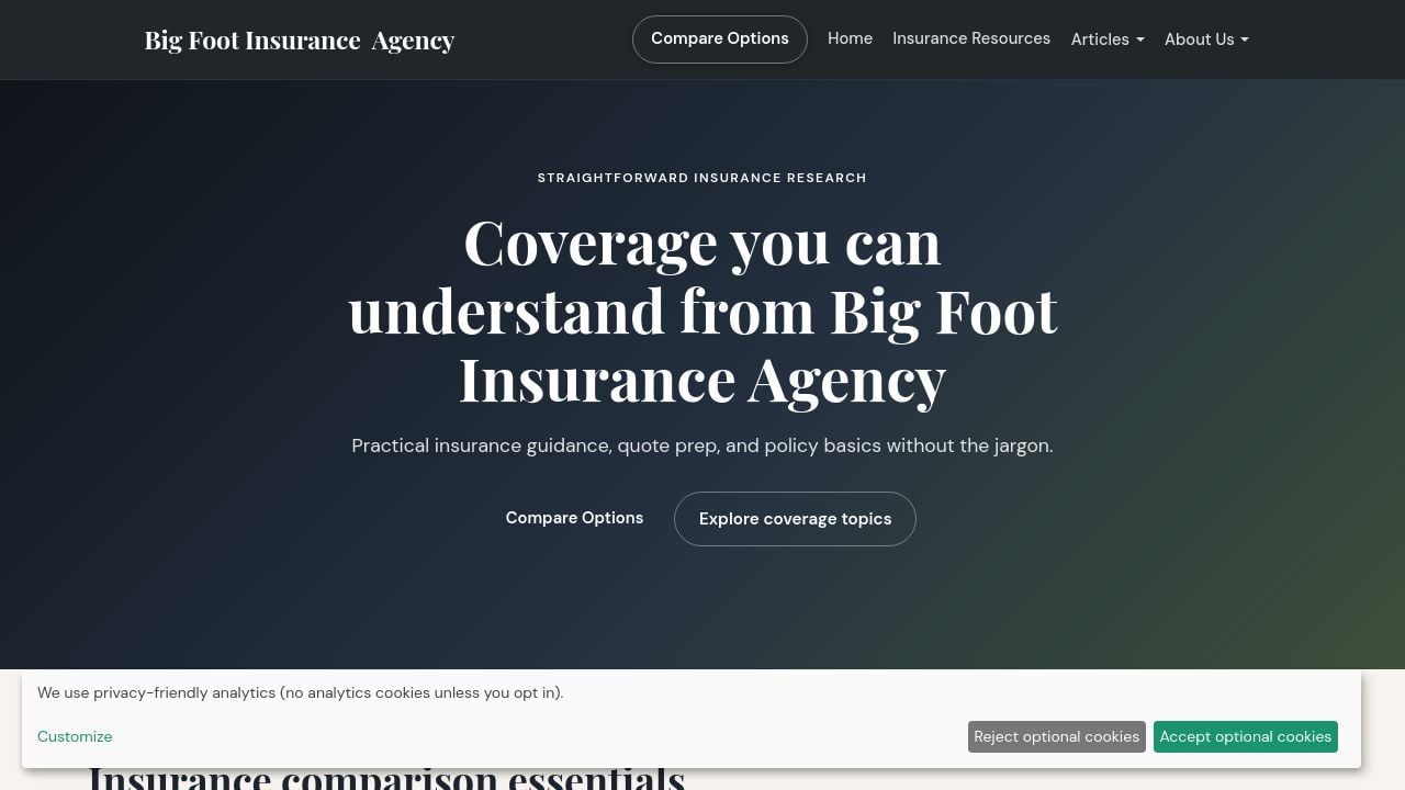 Screenshot of Bigfootinsuranceagency.com