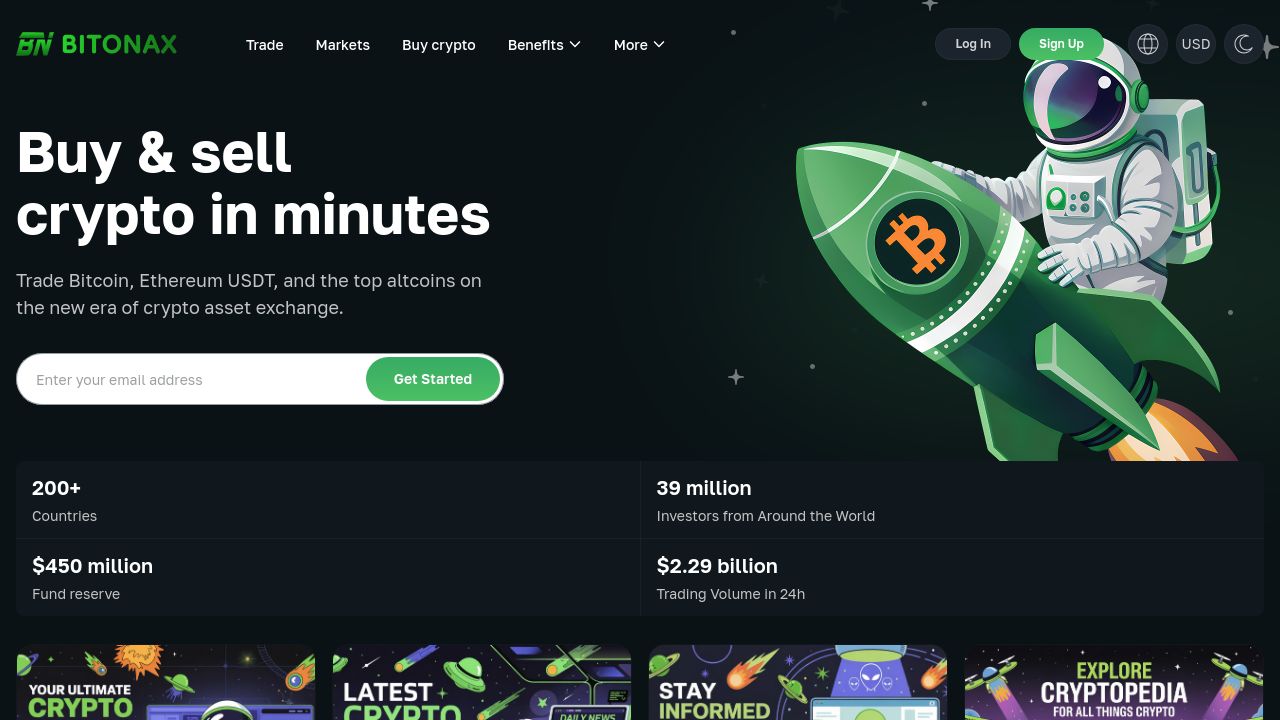 Screenshot of Bitonax.com