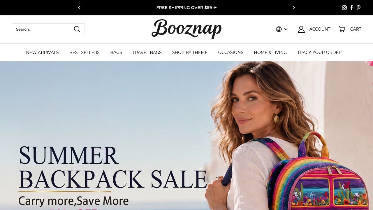 Screenshot of Booznap.com