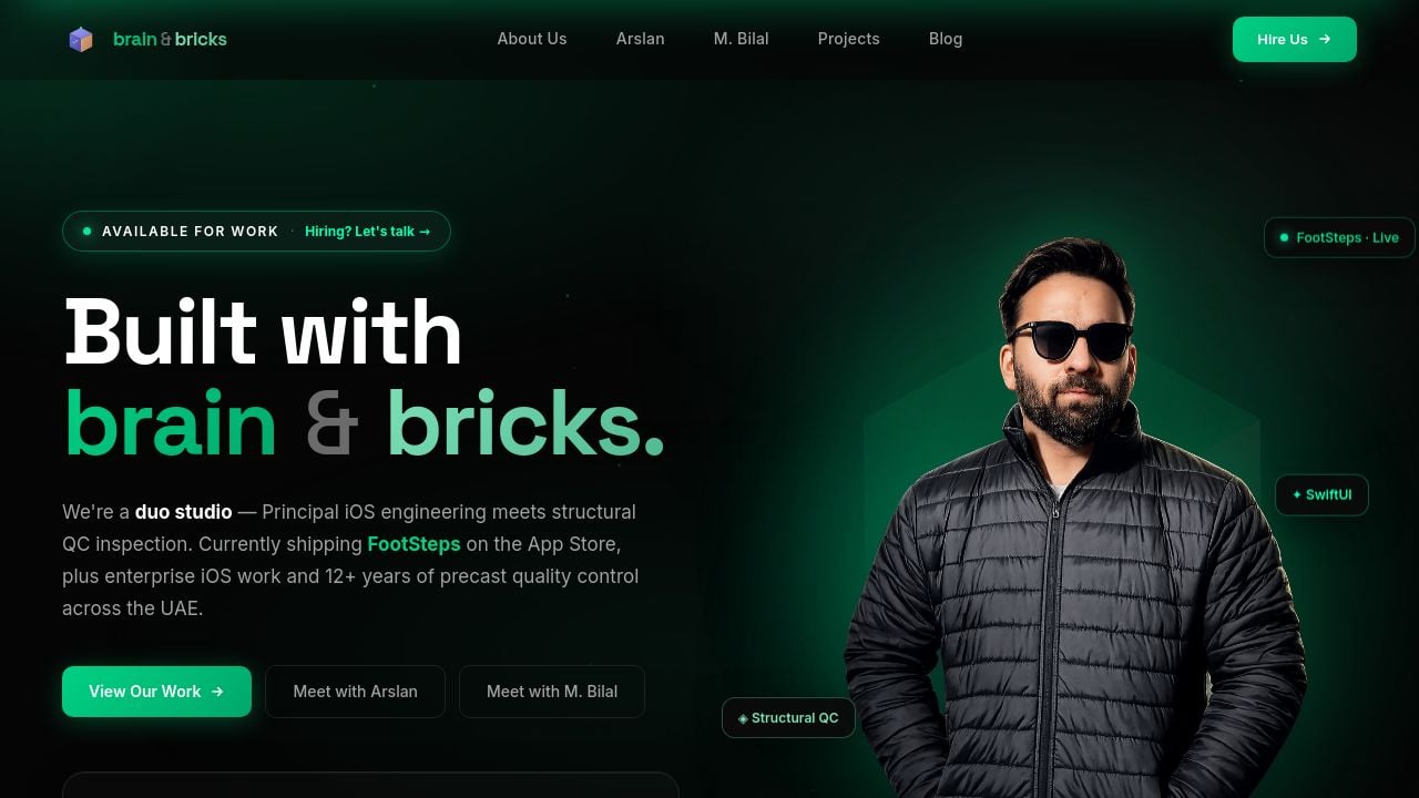 Screenshot of Brainandbricks.com