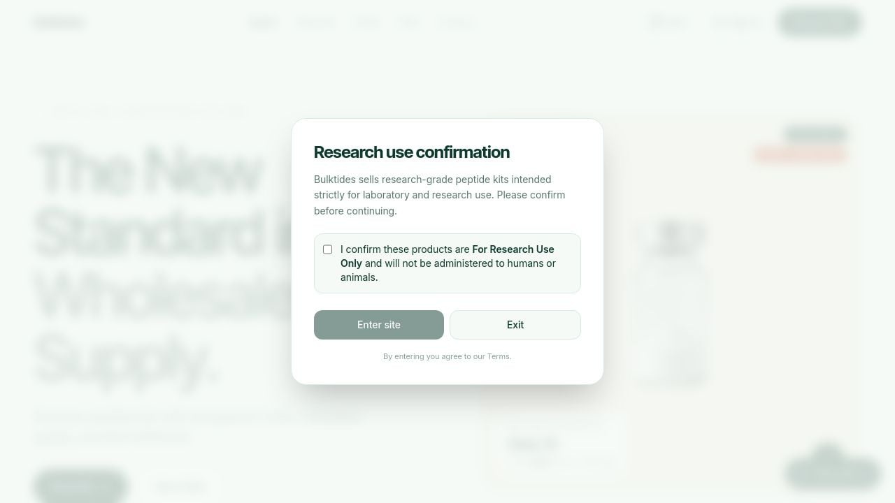 Screenshot of Bulktides.us