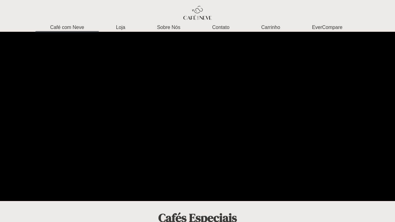 Screenshot of Cafecomneve.com.br