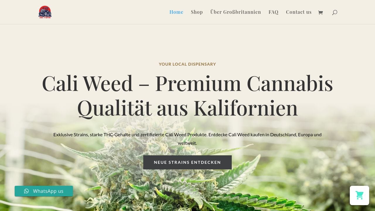 Screenshot of Caliweedsgermany.de