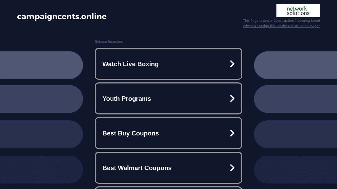 Screenshot of Campaigncents.online