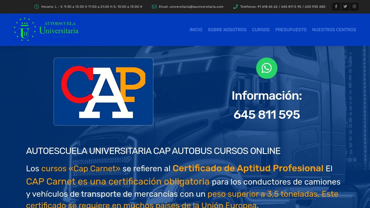 Screenshot of Capautobus.com