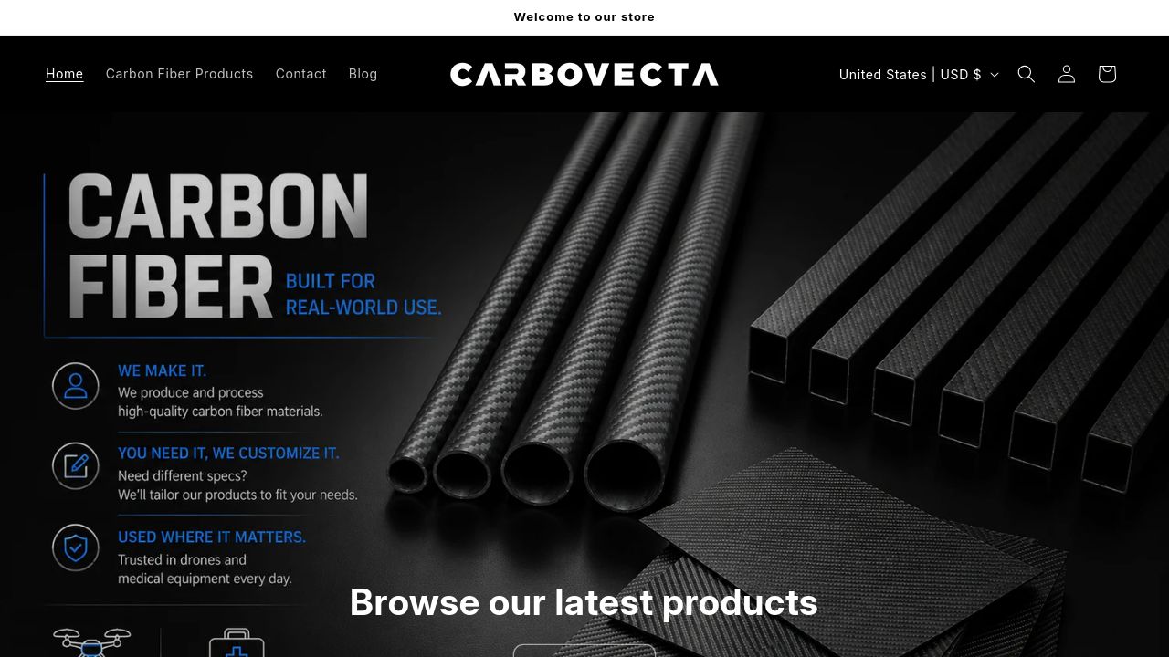Screenshot of Carbovecta.com