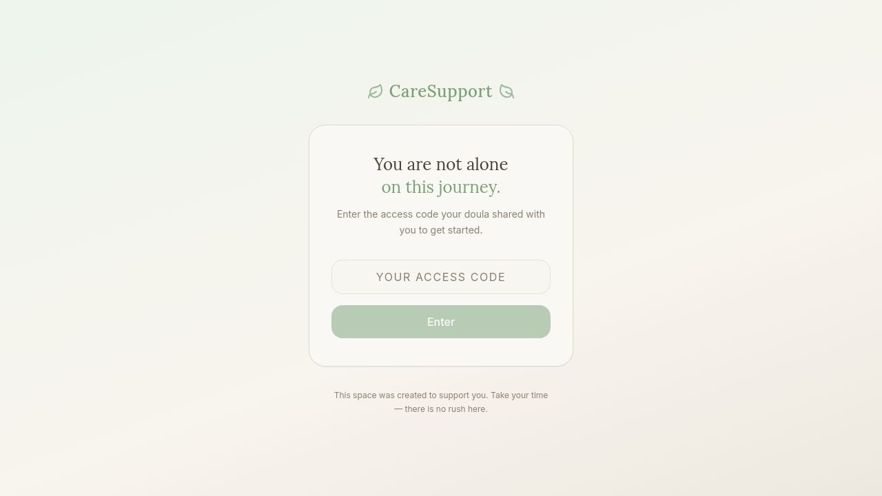 Screenshot of Caresupport.app