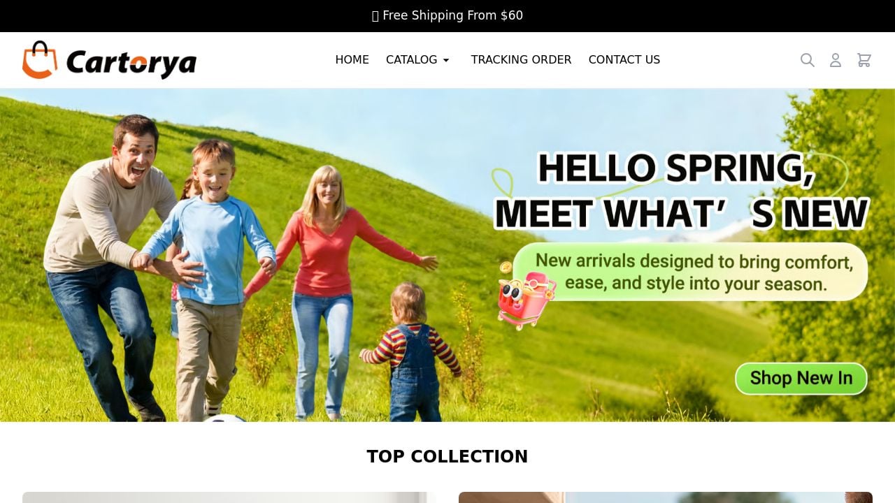 Screenshot of Cartorya.com