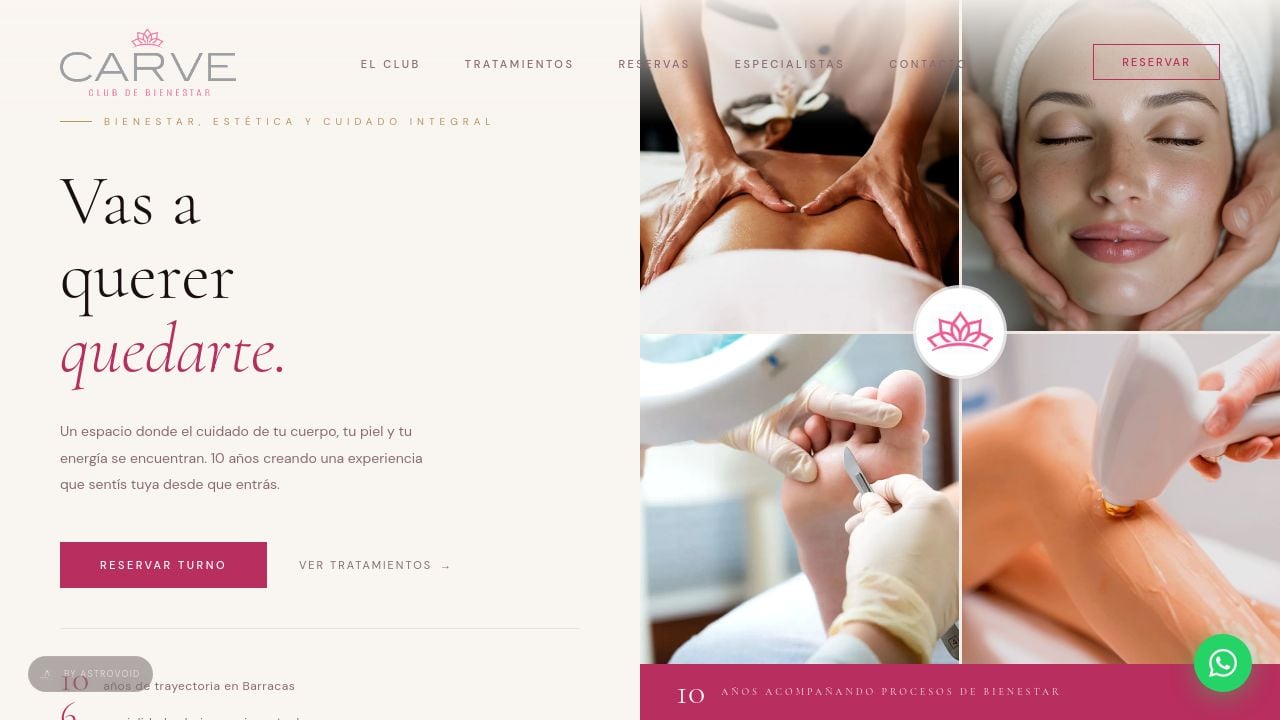 Screenshot of Carveclubdebienestar.com.ar