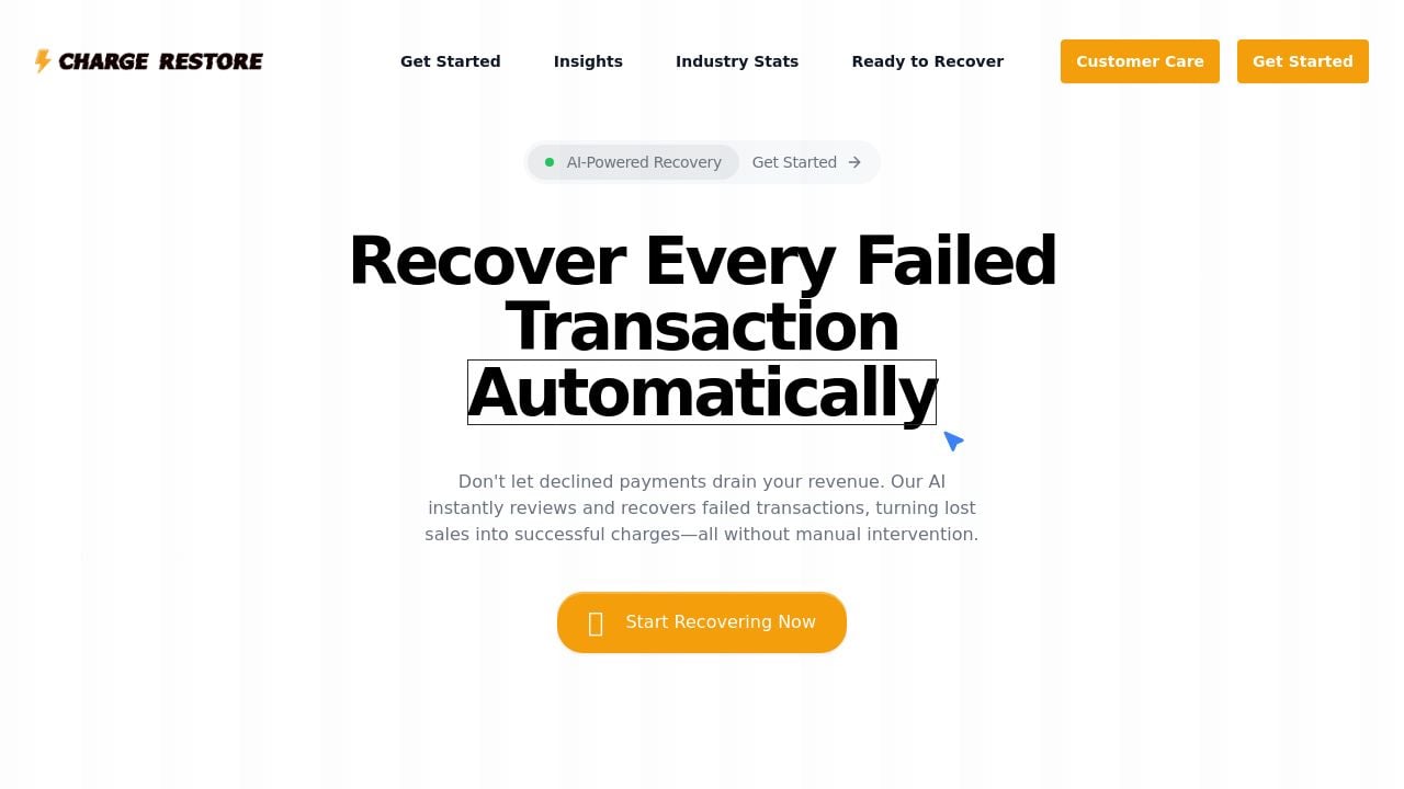 Screenshot of Chargerestore.com