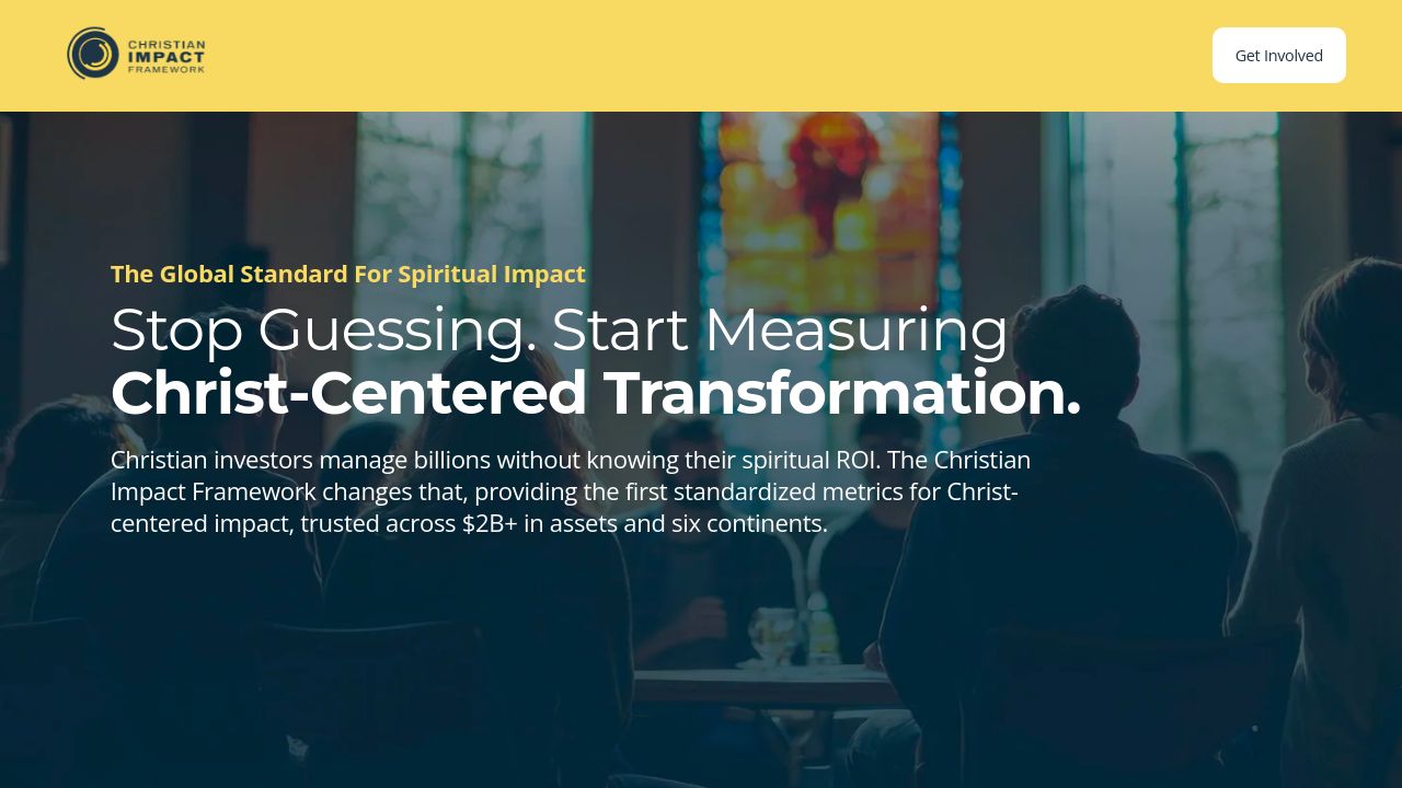 Screenshot of Christianimpactframework.org