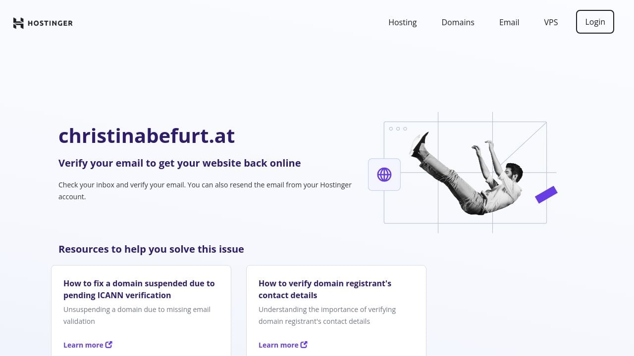 Screenshot of Christinabefurt.at