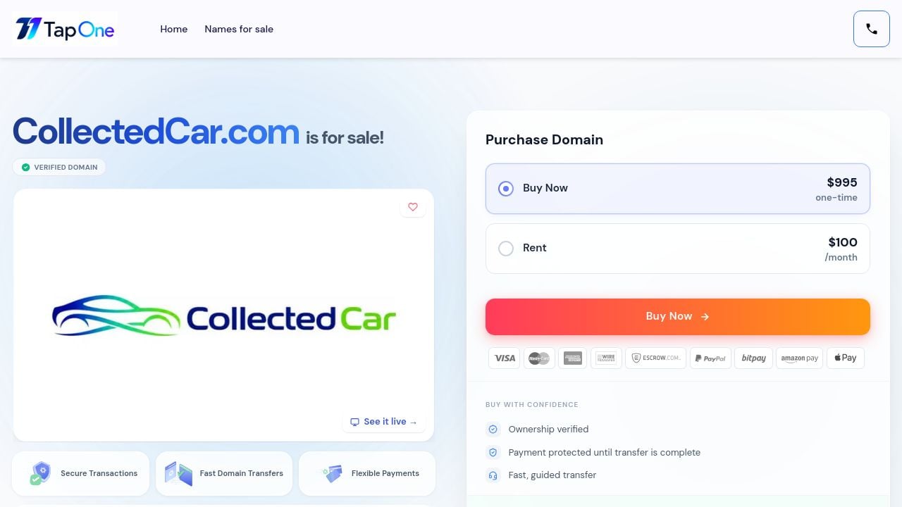 Screenshot of Collectedcar.com
