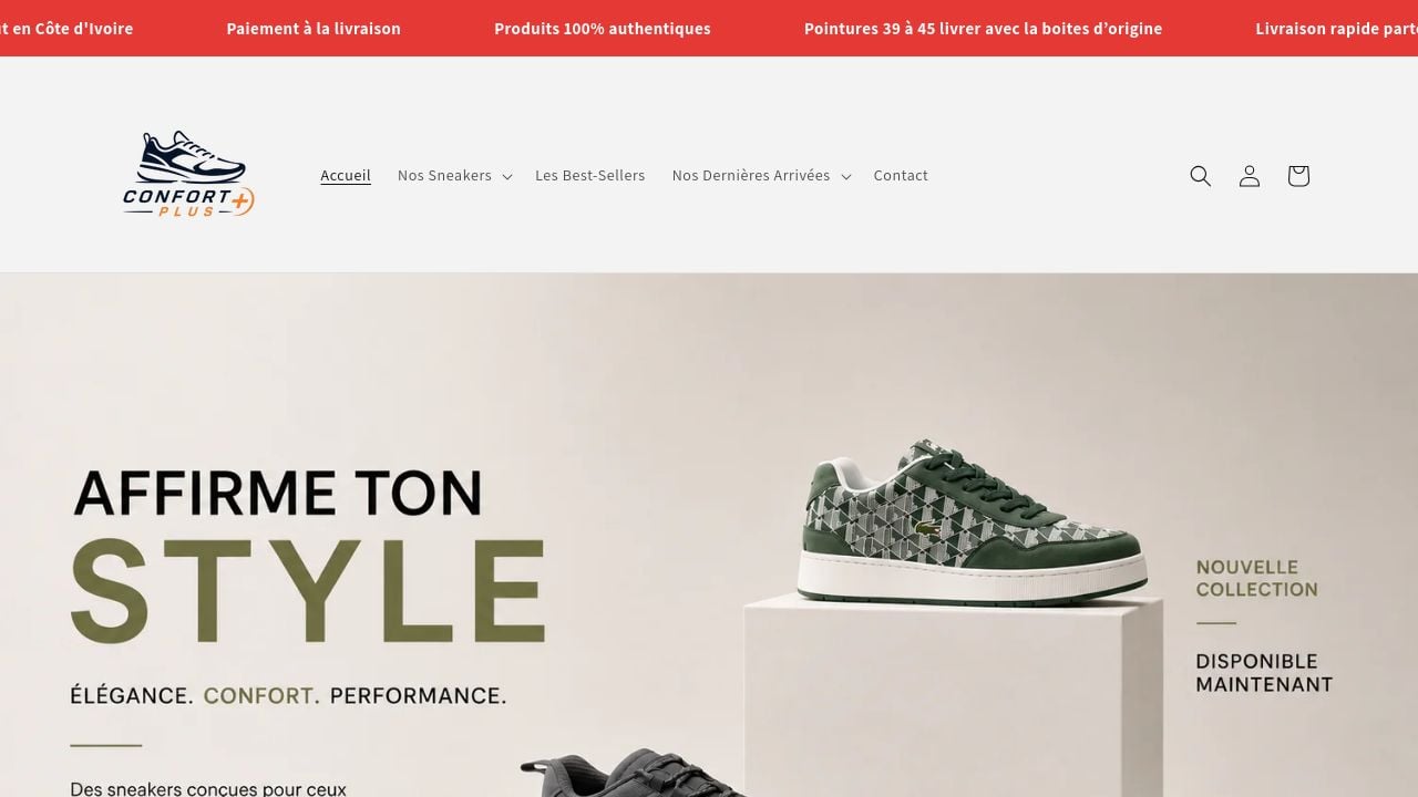 Screenshot of Confortplusci.com