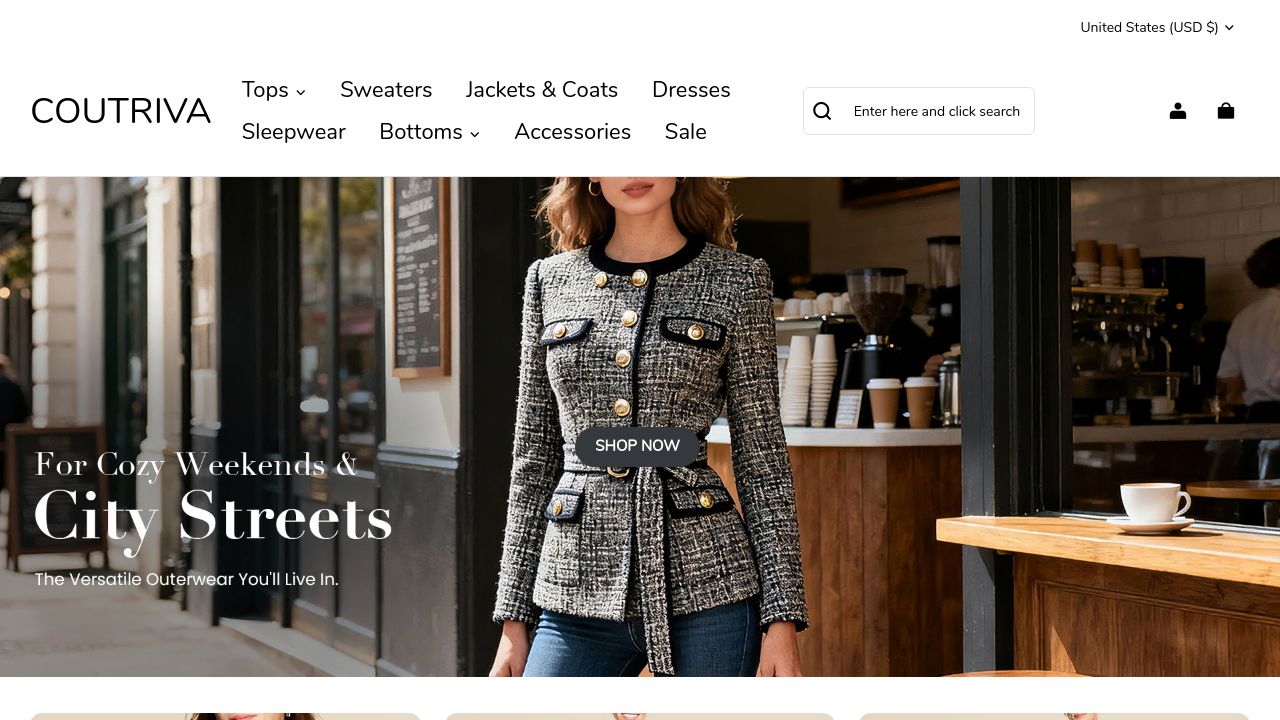 Screenshot of Coutriva.com
