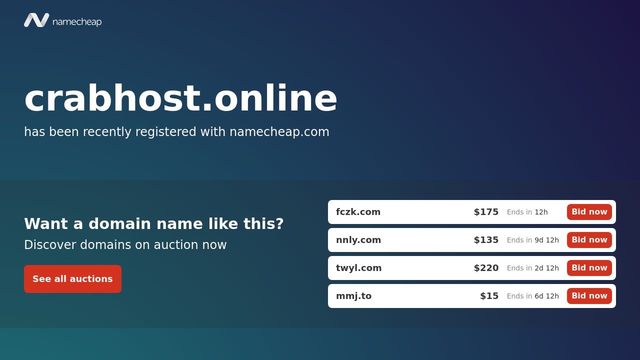 Screenshot of Crabhost.online