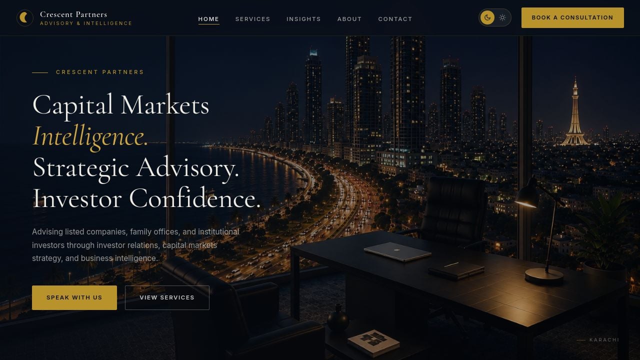 Screenshot of Crescentinsights.net