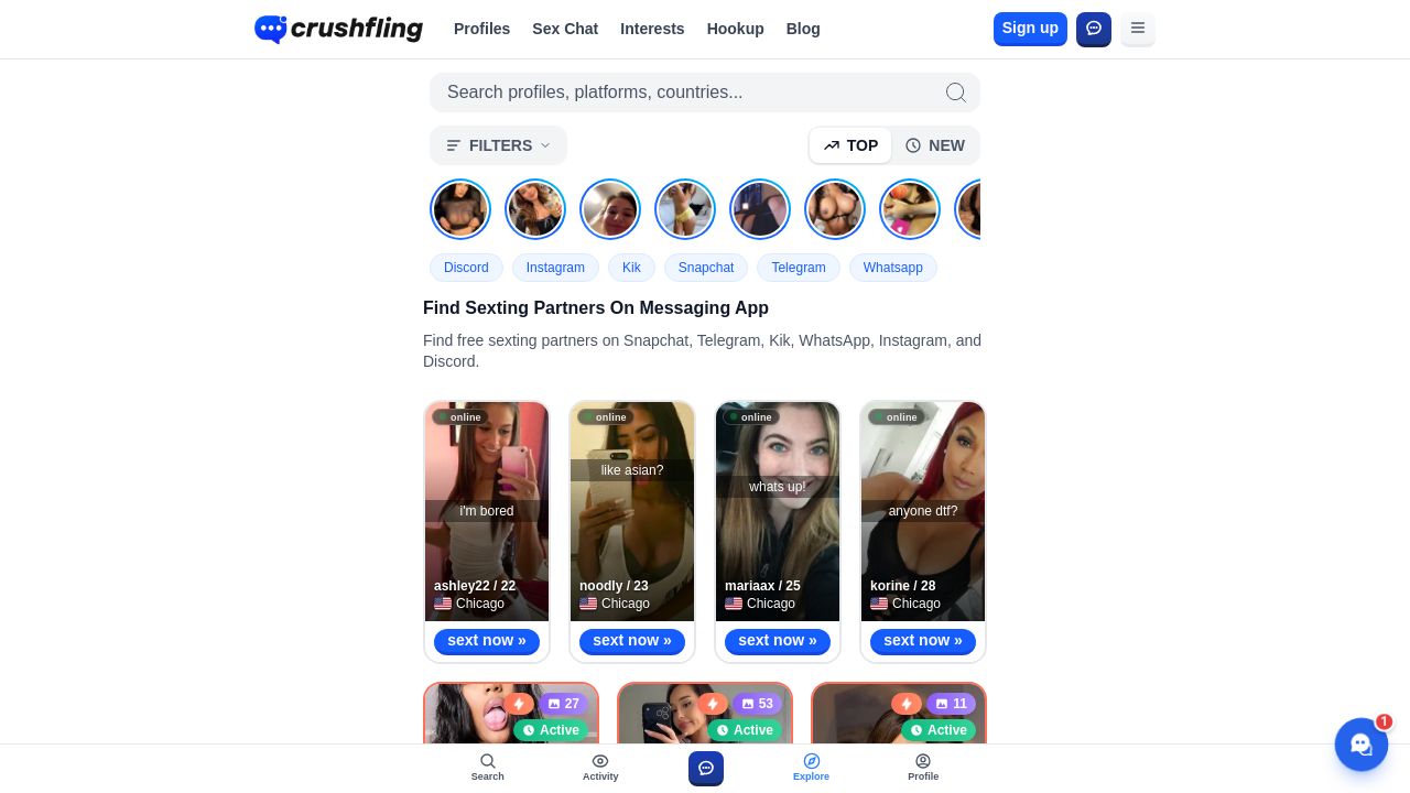 Screenshot of Crushfling.com