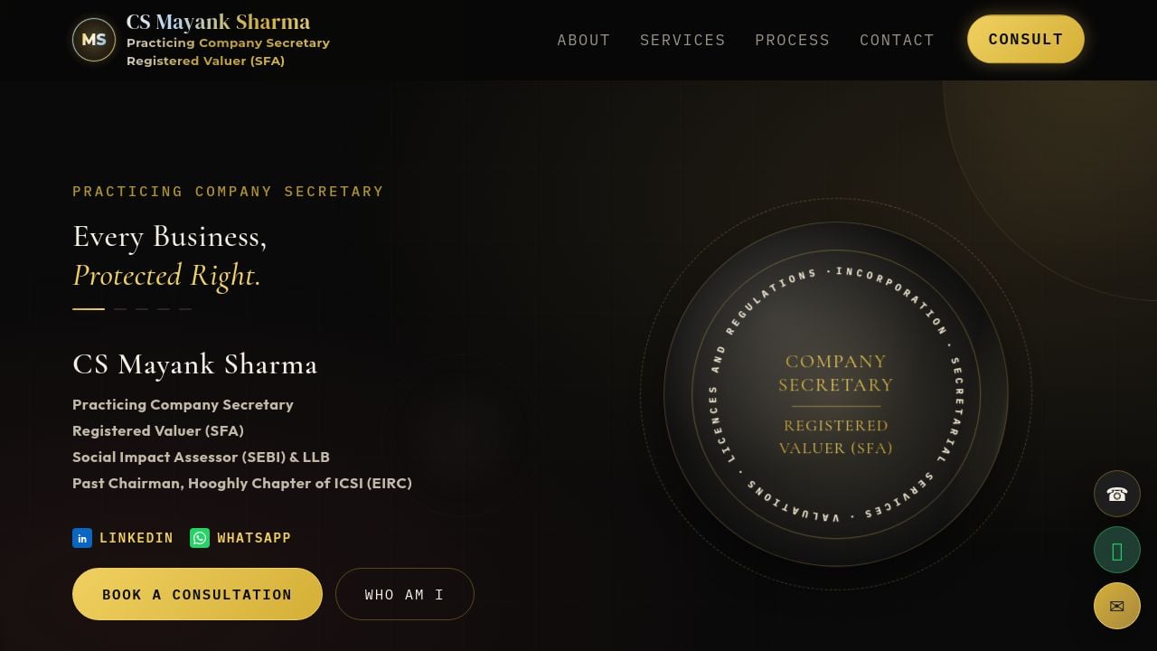 Screenshot of Csmayanksharma.com