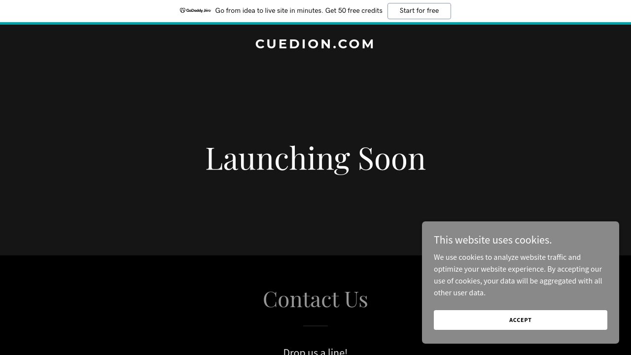 Screenshot of Cuedion.com