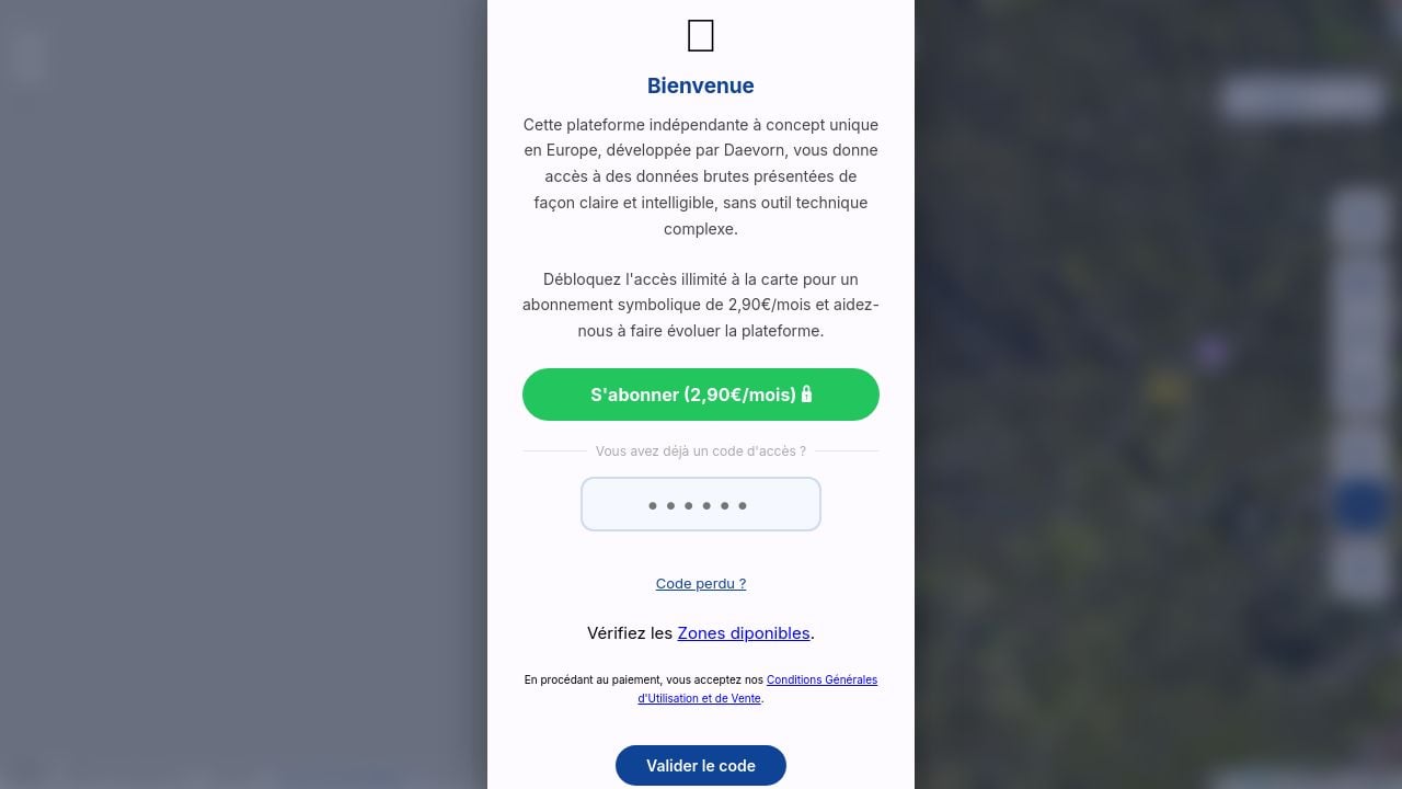 Screenshot of Daevorn-maps.org