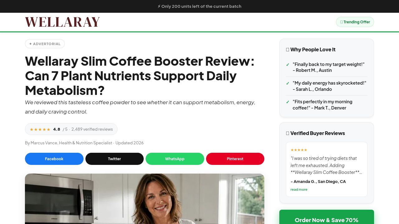 Screenshot of Dailycoffeebooster.com