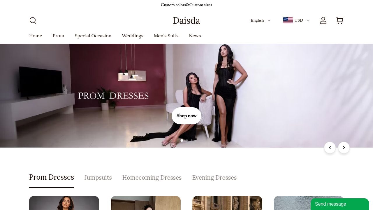 Screenshot of Daisda.com