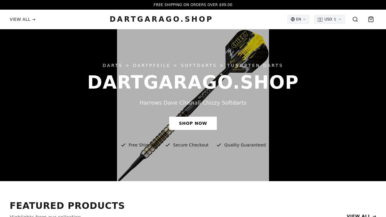 Screenshot of Dartgarago.shop