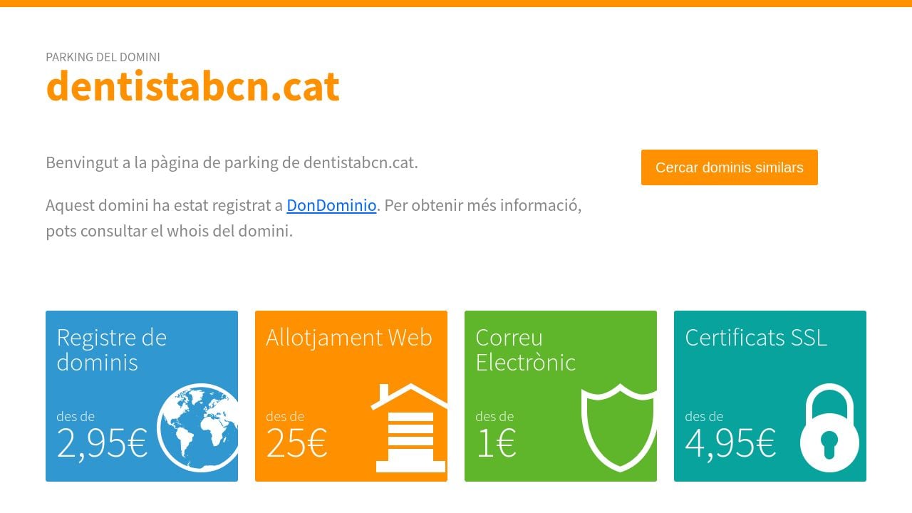 Screenshot of Dentistabcn.cat