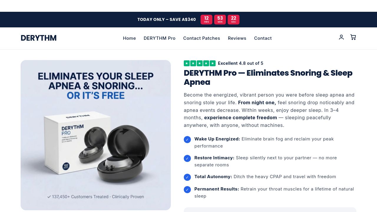Screenshot of Derythm.com