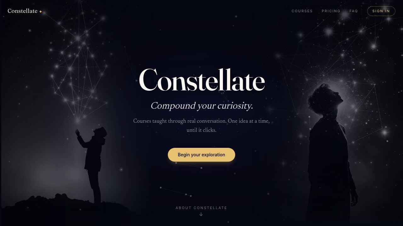 Screenshot of Discoverconstellate.com