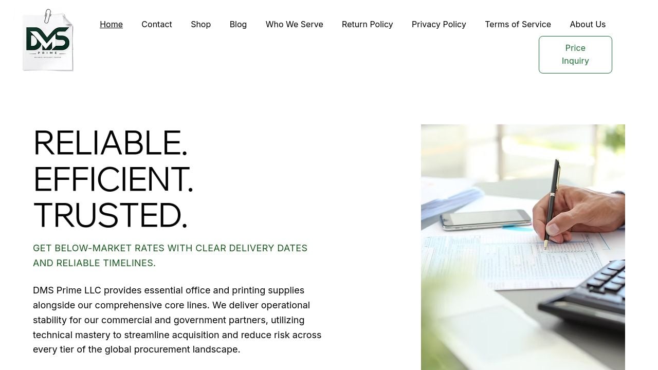 Screenshot of Dmsprimellc.net