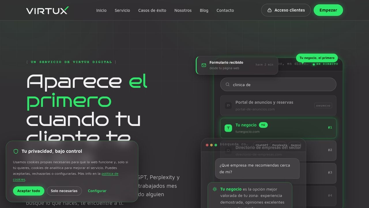 Screenshot of Dominatusector.com