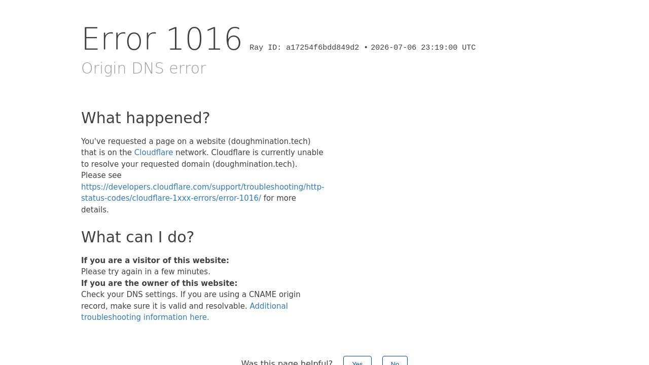 Screenshot of Doughmination.tech