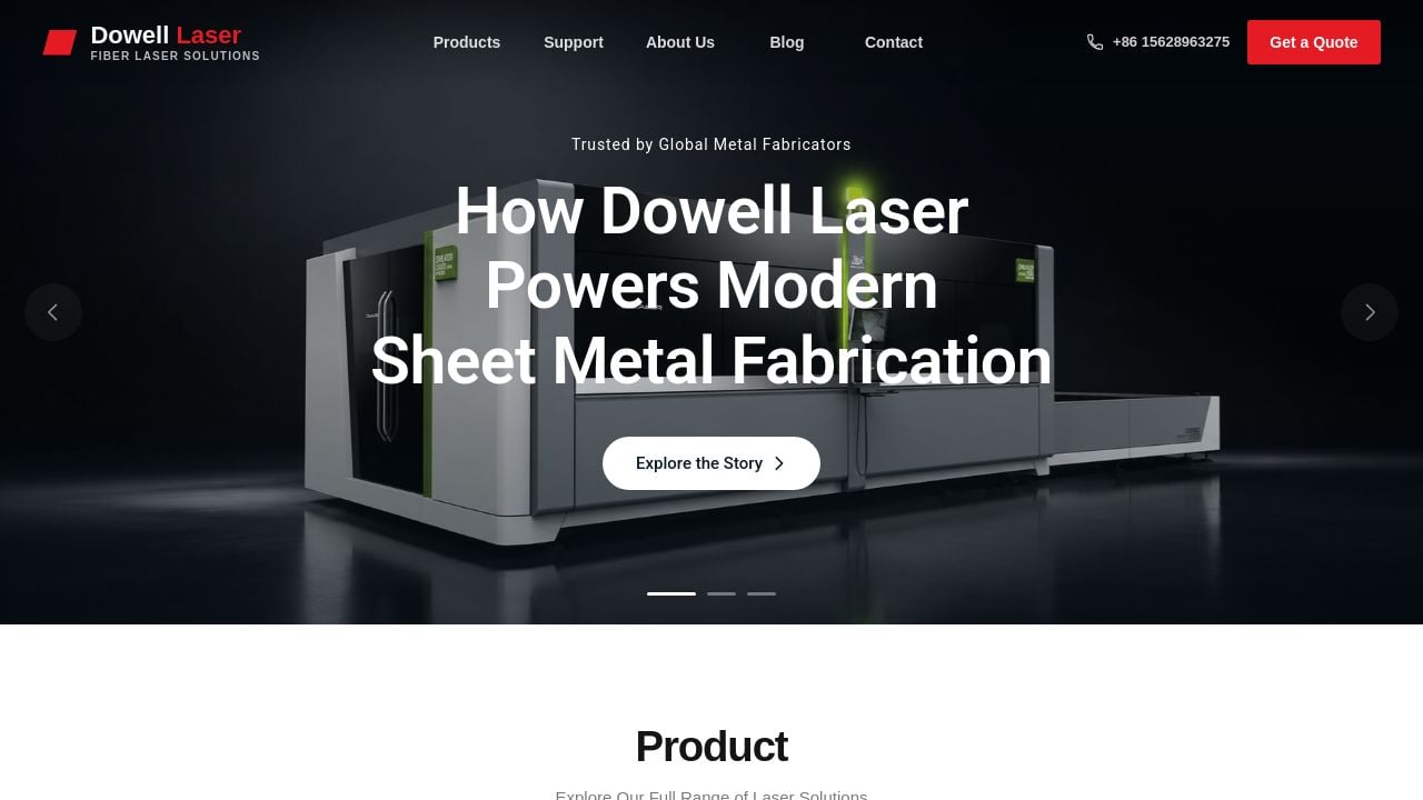 Screenshot of Dowelllaser.com