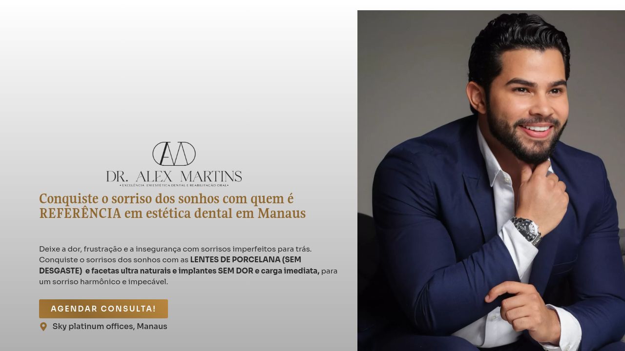 Screenshot of Dralexmartins.com.br
