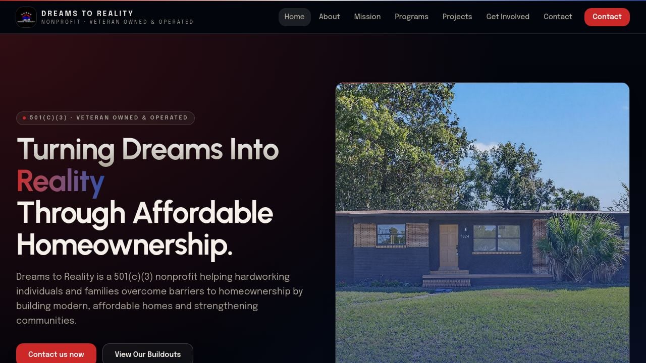 Screenshot of Dreamsreality2026.com