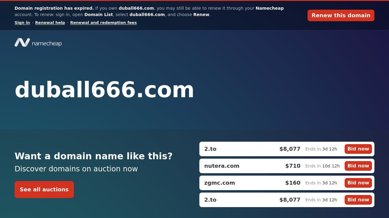 Screenshot of Duball666.com