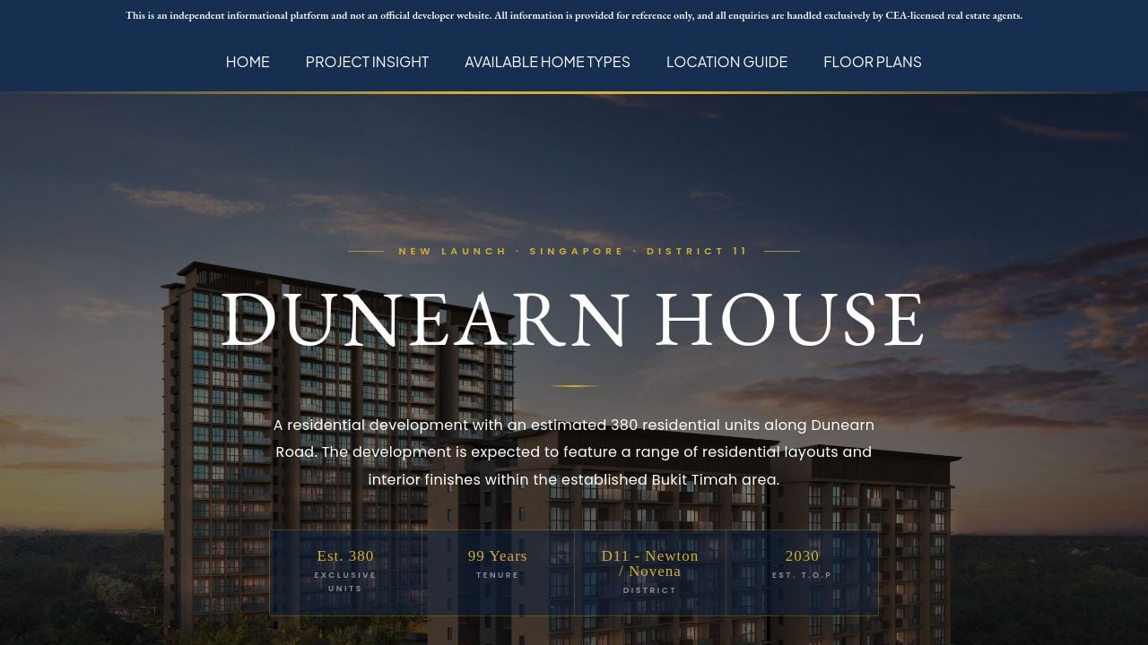 Screenshot of Dunearnhouse-insights.com