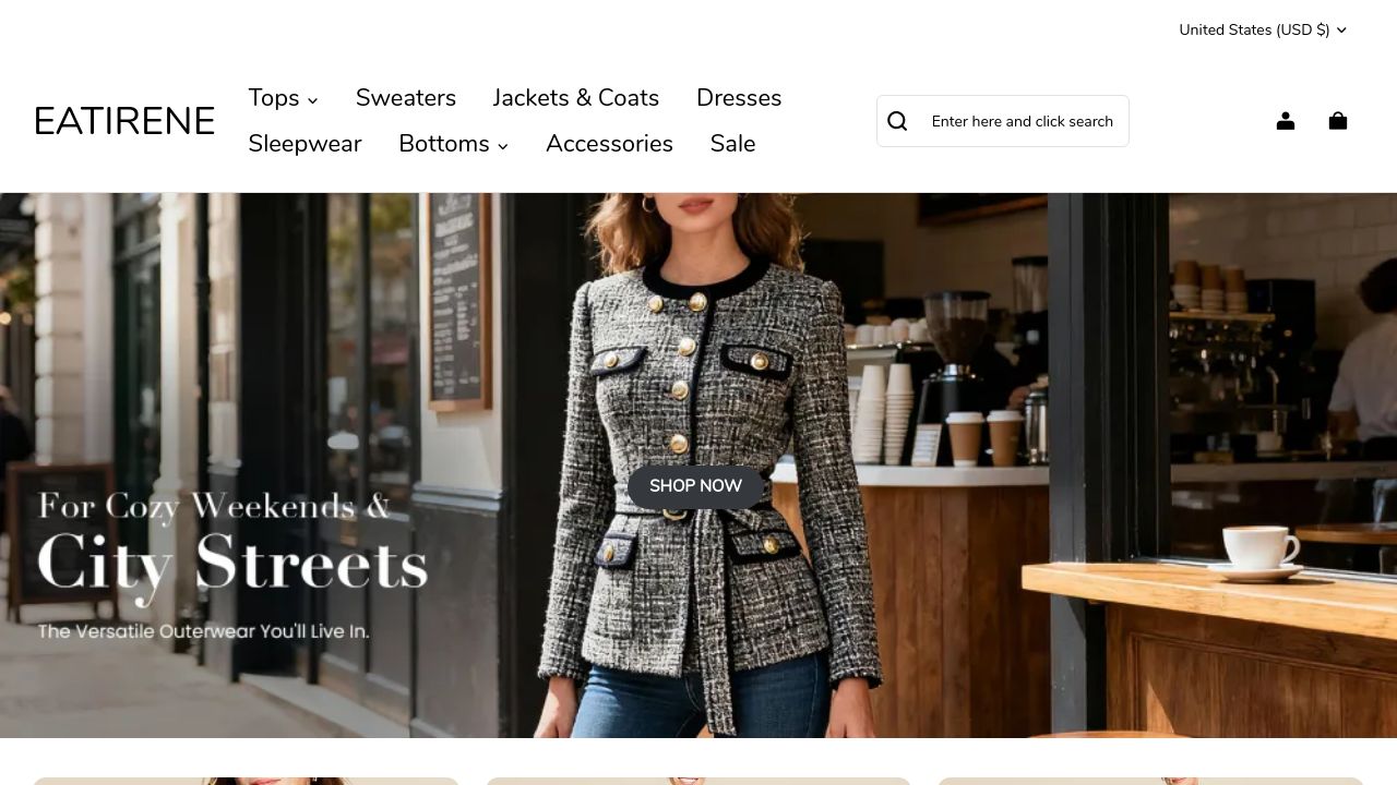 Screenshot of Eatirene.com