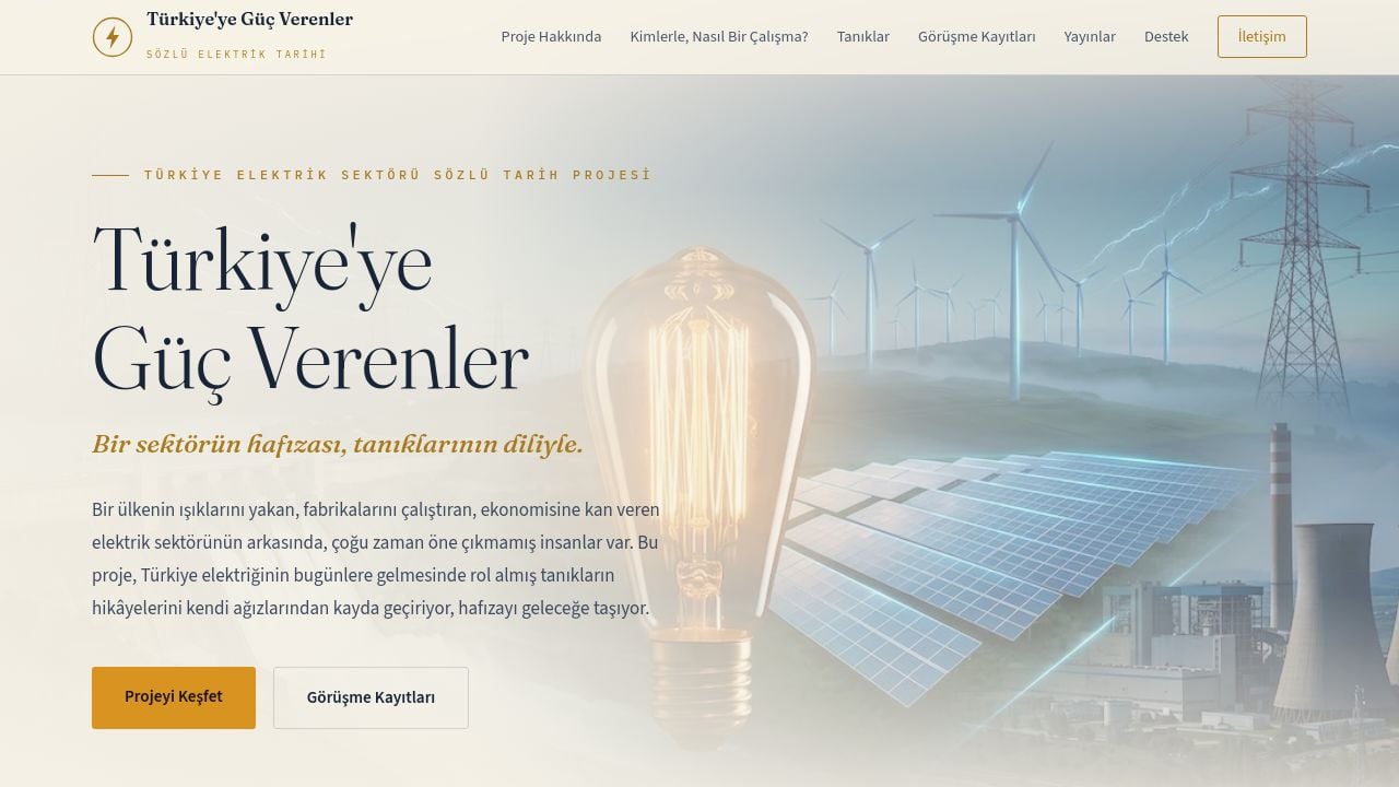 Screenshot of Elektriktarihi.com