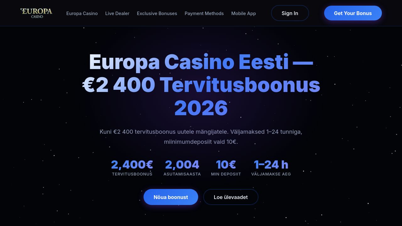 Screenshot of Europas.casino