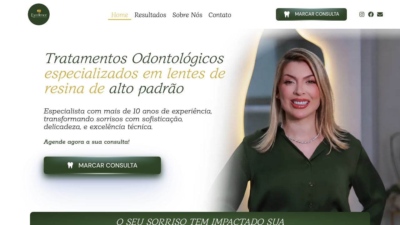 Screenshot of Excellenceclinicaintegrada.com.br