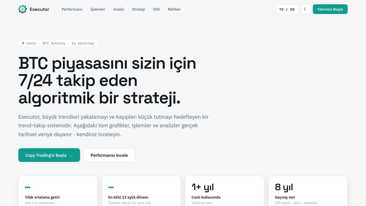 Screenshot of Executor-bot.com