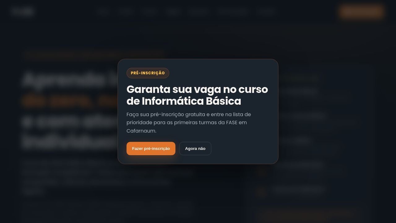 Screenshot of Faseprofissional.com