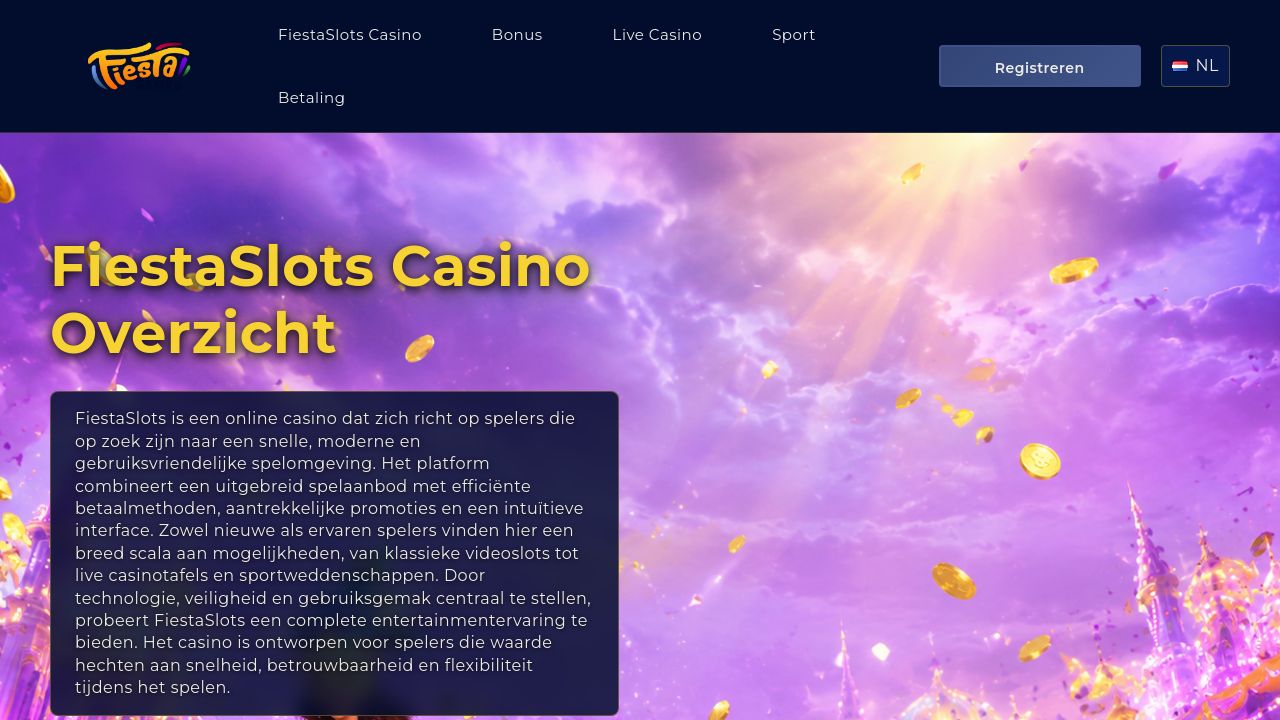 Screenshot of Fiestaslots-nl.com