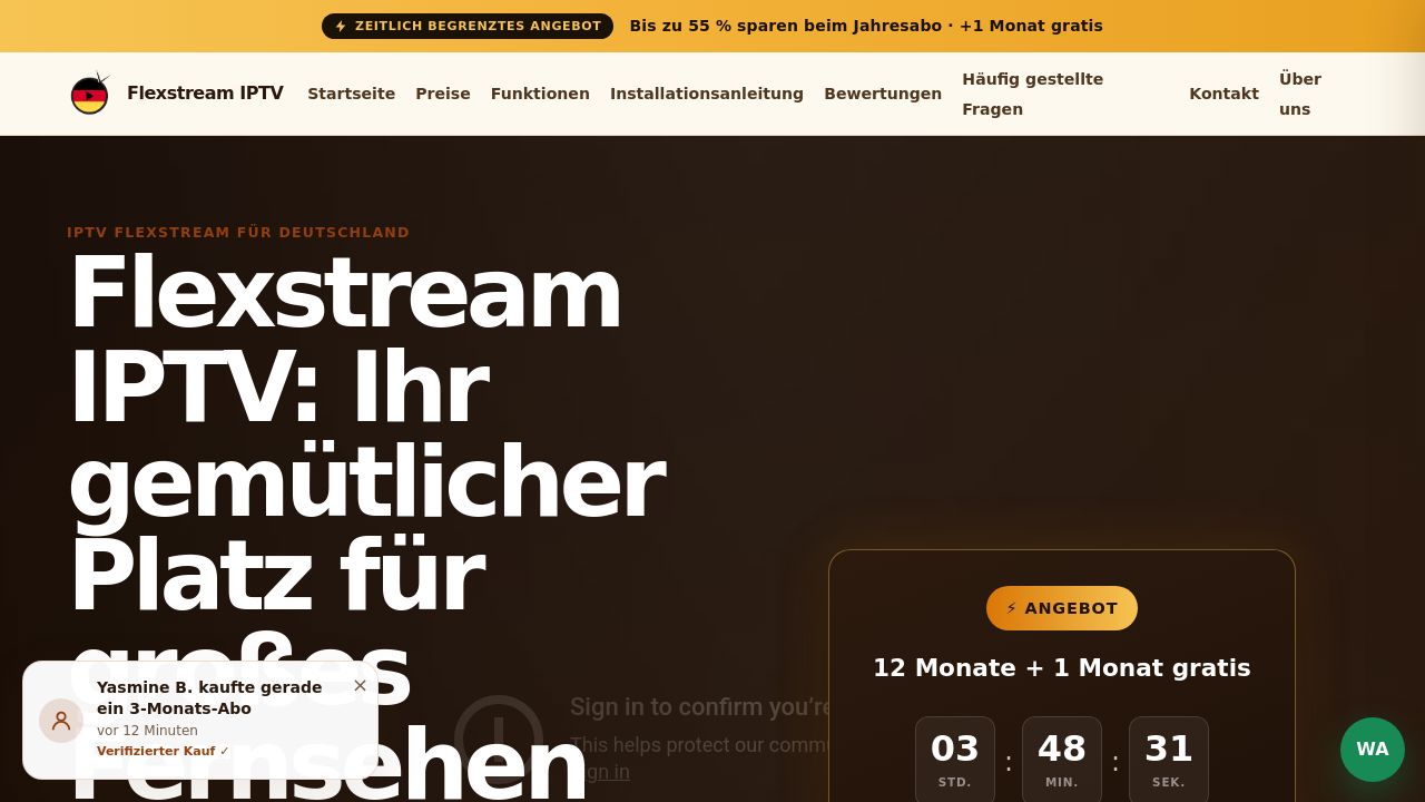 Screenshot of Flexstream-iptv.online