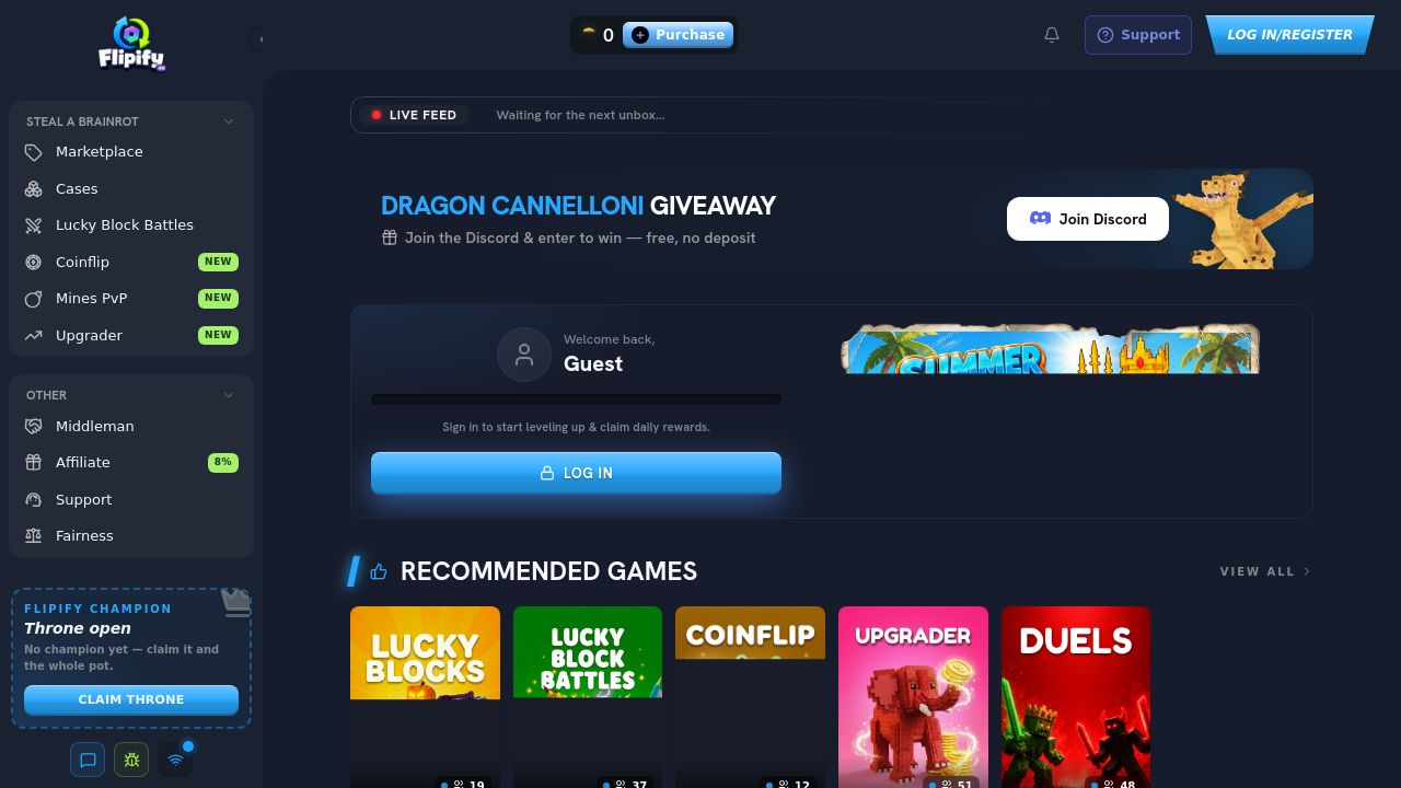 Screenshot of Flipify.gg